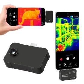 Thermal Imaging Camera for Android & iOS, 512 x 384 Super Resolution, 25HZ Refresh Rate Infrared Thermal Imager for Smartphones Tablets
