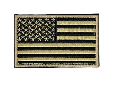 JupiterGear Tactical USA Flag Patch with Detachable Backing (Color: Copper)