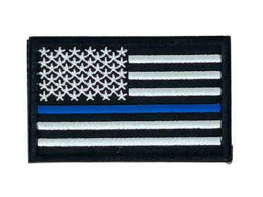 JupiterGear Tactical USA Flag Patch with Detachable Backing (Color: Blue Line)